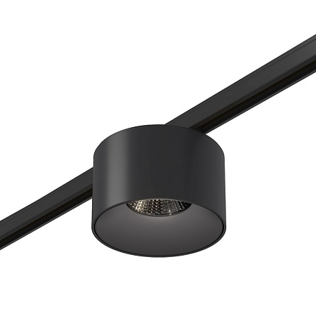 Магнитный трековый светильник Черный LED 1*5W 4000K 350Lm Ra>90 36° IP20 D60xH37 24V ST669.446.05 - фото