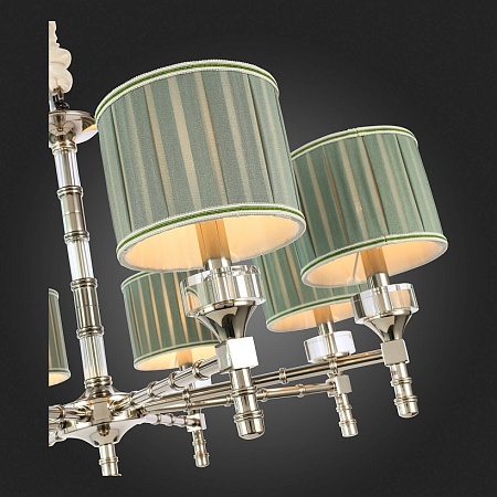 Люстра подвесная ST-Luce Никель/Оливковый E14 8*40W SL1121.103.08 - фото