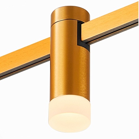 Магнитный трековый светильник FARM Золотистый LED 1*3W 3000K 93Lm Ra90 120 IP20 D29xH90 ST812.206.03 - фото