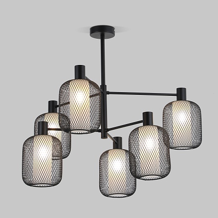 Потолочный светильник Eurosvet 30191/6 черный - фото