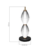Прикроватная лампа ST-Luce Черный/Белый, Дымчатый LED 1*16W 3000K SL6130.404.12