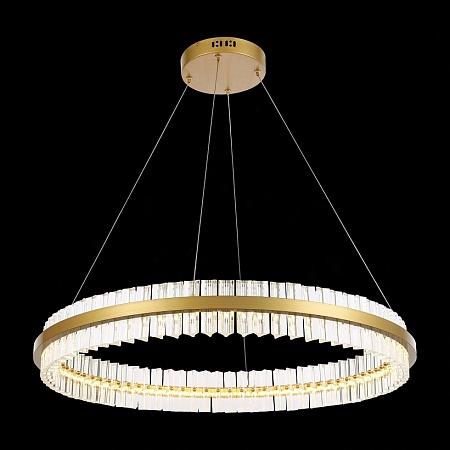 Светильник подвесной ST-Luce Матовое золото/Прозрачный LED 1*60W 3000K SL383.223.01 - фото
