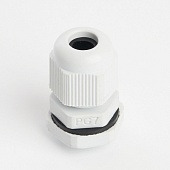 Сальник PG7 диаметр проводника 3-6,5 мм STEKKER, IP54, серый (без мембраны)