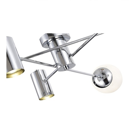 Светильник потолочный Хром/Белый GU10+E27 3+3*5+60W SLE1105-102-06 - фото