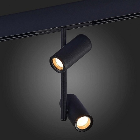 Магнитный трековый светильник Черный LED 1*16W 4000K 1 200Lm Ra>90 36° IP20 D45xH240 48 ST808.446.16 - фото