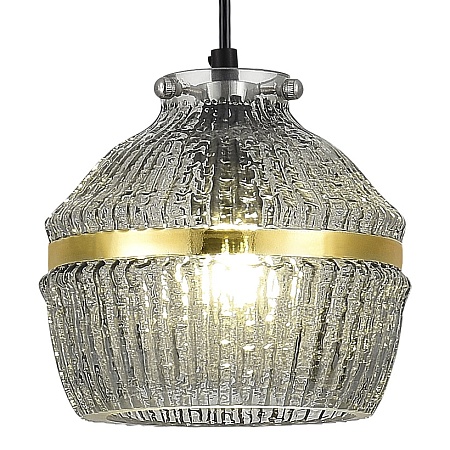 Светильник подвесной ST-Luce Черный/Дымчатый E27 1*40W SL1661.413.01 - фото