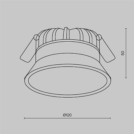Встраиваемый светильник Technical Okno DL053-12W3K-W - фото