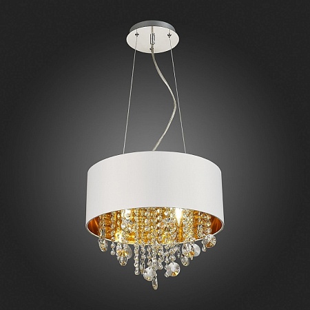 Светильник подвесной ST-Luce Хром/Белый, Золотистый, Прозрачный E14 4*40W SL1350.503.04 - фото