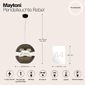 Подвесной светильник Maytoni Rebel MOD322PL-L6G3K