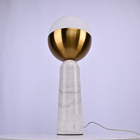 Настольная Лампа Marble Globe White Imperiumloft 168474-22 - фото