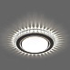 Светильник встраиваемый с белой LED подсветкой Feron CD4036 потолочный GX53 без лампы, прозрачный, хром - фото