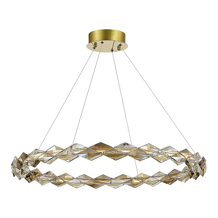Люстра подвесная ST-Luce Золотой/Прозрачный,Янтарный LED 1*30W 3000K SL6009.213.01 - фото