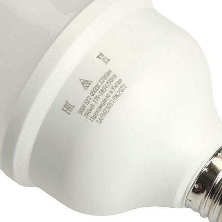 Лампа светодиодная SAFFIT SBHP1030 E27 30W 230V 4000K - фото