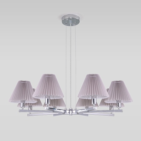 Подвесной светильник Eurosvet 60136/8 хром/серый - фото