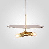 Люстра Rh Utilitaire Disk Triple Pendant Brass Imperiumloft 123646-22