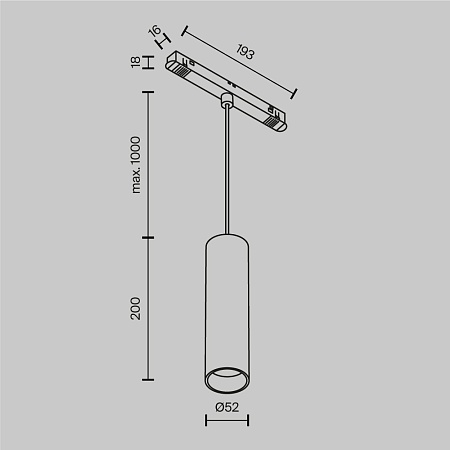 Трековый светильник Technical FOCUS LED TR041-2-12W3K-BBS - фото