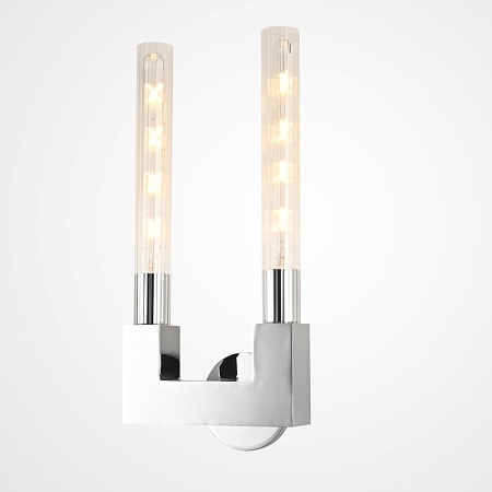 Бра Canelle Wall Lamp Double Sconces Chrome Imperiumloft 147875-22 - фото
