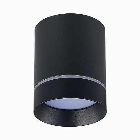 Светильник потолочный Черный LED 1*12W 3000K 840Lm Ra>90 120° IP20 D79xH100 170-240V ST115.432.12 - фото