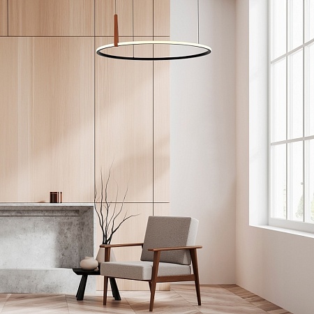 Светильник подвесной ST-Luce Черный/Черный, Терракотовый LED 1*12W 4000K SL6131.403.12 - фото