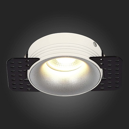 Св-к встр. Белый GU10 1*50W IP20 D78xH30 165-265V Без ламп ST218.518.01 - фото