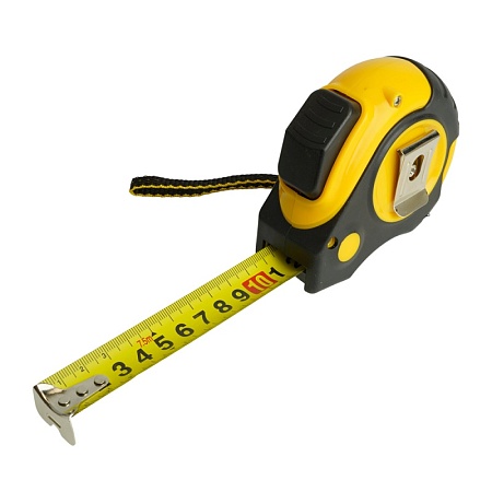 Рулетка, 7,5 м х 25 мм, прорезиненное покрытие, II класс точности, автостоп MTS-77-R - фото