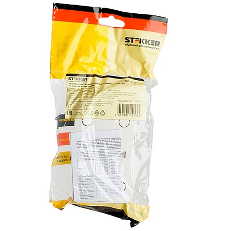 Розетка 2-местная б/з открытой установки, STEKKER, 250В, 10А, IP20, серия София, белый, MST10-12-01 - фото