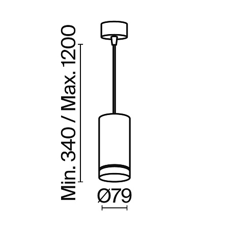 Подвесной светильник Technical Orlo P085PL-12W4K-W - фото