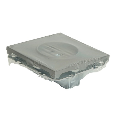 Розетка 1-местная с защитной шторкой (механизм), STEKKER, б/з, 250В, 16А, серия Эмили, RST16-5109-10, платиново-серый, soft touch - фото