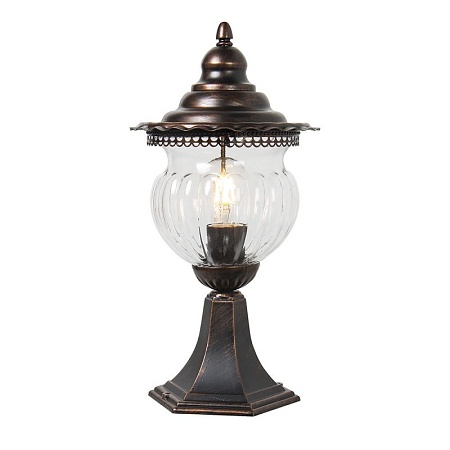 Светильник садово-парковый Feron PL594 на постамент 60W 230V E27, коричневый - фото