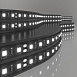 Светодиодная лента 120 Led 9,6 Вт IP20, 6500K холодный белый, 5 м 2835 24V 120Led 9,6W IP20 Black Elektrostandard - фото