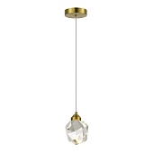 Подвес ST-Luce Золотистый/Прозрачный LED 1*3W 3000K SL6114.203.01