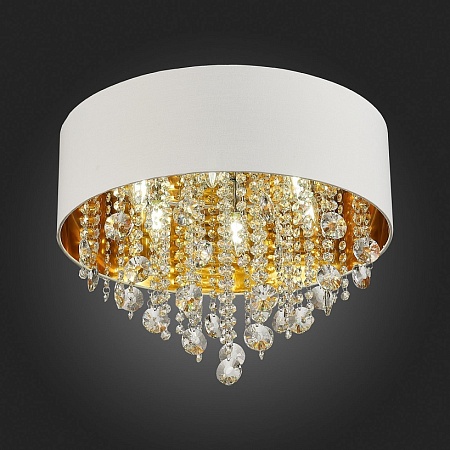Светильник потолочный ST-Luce Хром/Белый, Золотистый, Прозрачный E14 6*40W SL1350.502.06 - фото