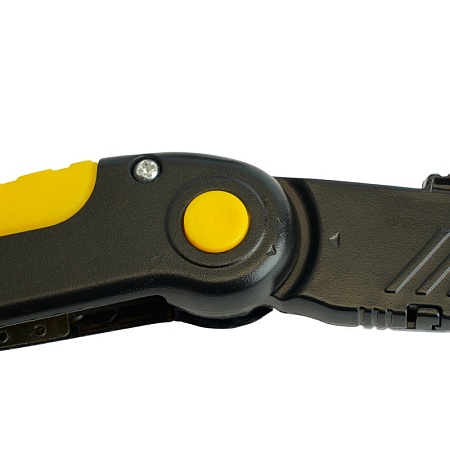 Нож строительно-монтажный с трапециевидным лезвием, 19 мм, 1 лезвие в рукоятке, STEKKER KMU-11-T - фото