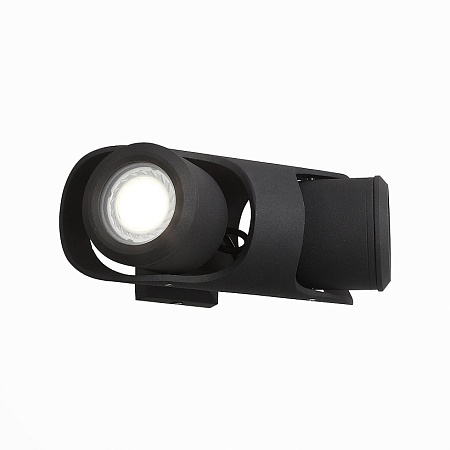 Светильник уличный настенный ST-Luce Черный/Черный, Прозрачный G5,3 2*3W SL093.401.02 - фото