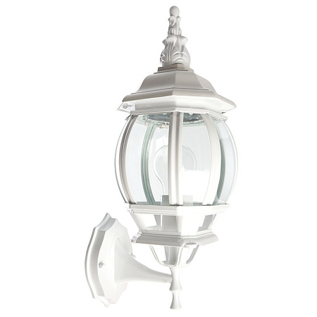 Светильник садово-парковый Feron 8101/PL8101 восьмигранный на стену вверх 100W E27 230V, черное золото - фото