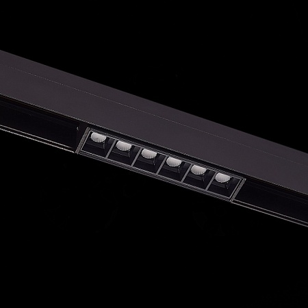 Магнитный трековый светильник Черный LED 1*6W 3000K 532Lm Ra>90 36° IP20 L115xW22xH44 4 ST361.436.06 - фото