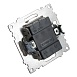 Переключатель1-клавишный (механизм), STEKKER GLS10-7105-02, 250V, 10А, серия Катрин, шампань - фото
