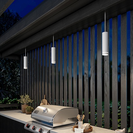 Подвесной светодиодный светильник DLR023 IP54 белый 35084/H белый Elektrostandard - фото