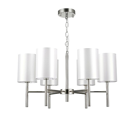 Светильник подвесной Никель/Белый E14 6*40W SLE107303-06 - фото