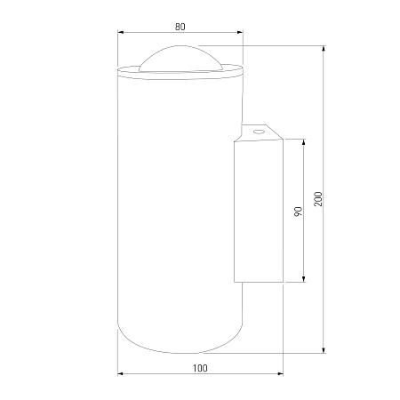 Настенный светодиодный светильник 35138/U черный Elektrostandard - фото