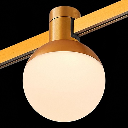 Магнитный трековый светильник FARM Золотистый LED 1*5W 3000K 89Lm Ra90 120 IP20 D75xH10 ST815.206.05 - фото