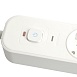 Сетевой фильтр 5-местный с/з STEKKER3x1мм2, 1,8 м, 250В, 16А, 2 USB-A+2 Type-C, серия Nova, белый - фото