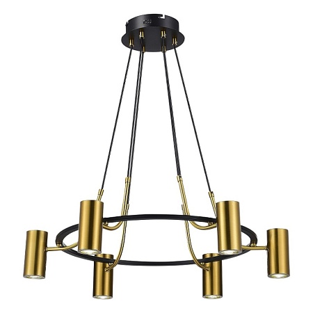 Светильник подвесной ST-Luce Черный, Латунь/Латунь GU10 6*5W 4000K SL1215.403.06 - фото