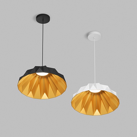 Потолочный подвесной светильник Denkirs DK6655-BK+SG - фото