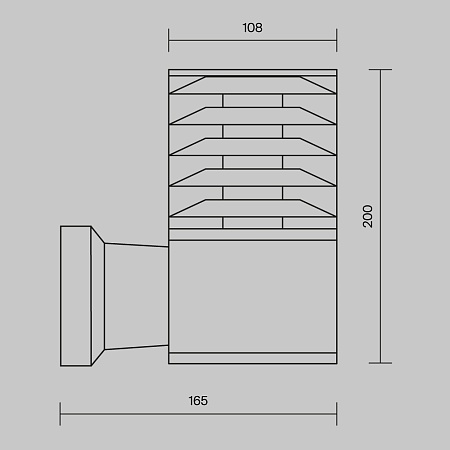 Настенный светильник (бра) Outdoor Bronx O576WL-01B - фото