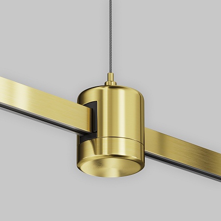 Подвес тросовый Hang с прямым коннектором питания Flarity латунь - фото