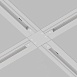 Коннектор Х-образный Unity встраиваемый белый - фото