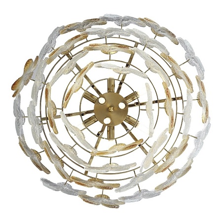Светильник подвесной ST-Luce золотистый/Прозрачный, январный E14 12*60W SL6240.203.12 - фото