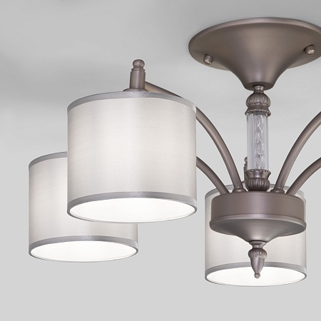 Потолочный светильник Eurosvet 60080/5 сатин-никель - фото