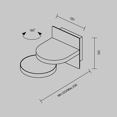 Настенный светильник (бра) Maytoni Flap MOD354WL-L12W3K - фото